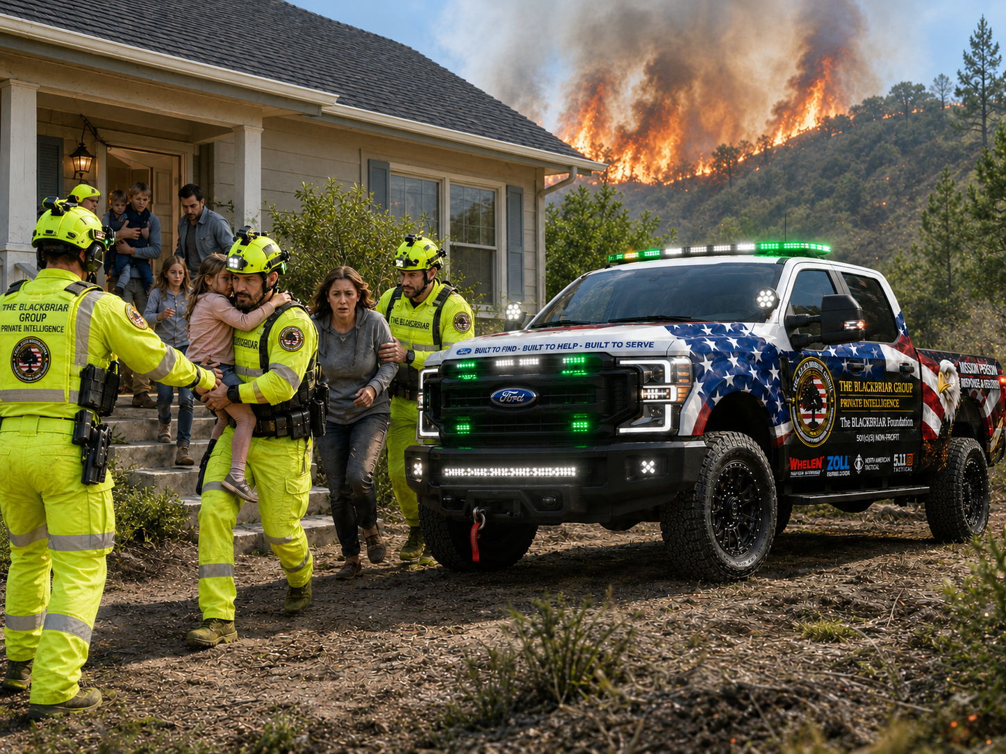 BLACKBRIAR wildfire evacuation and rescue concept